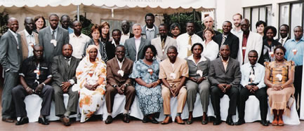 Réunion de la Plateforme THA, Nairobi, septembre 2006 : plus de 50 scientifiques de 9 pays africains participèrent